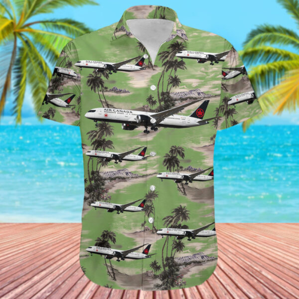 Boeing 787-9 Dreamliner Air Canada Hawaiian Shirt Boeing 787-9 Dreamliner Air Canada Hawaiian Shirt