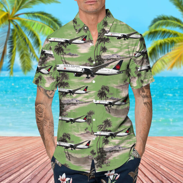 Boeing 787-9 Dreamliner Air Canada Hawaiian Shirt Boeing 787-9 Dreamliner Air Canada Hawaiian Shirt