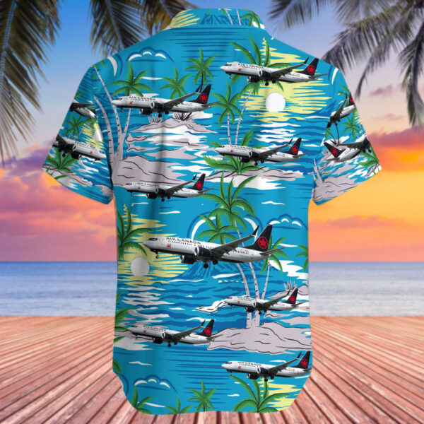 Boeing 737-8 MAX Air Canada Hawaiian Shirt Boeing 737-8 MAX Air Canada Hawaiian Shirt