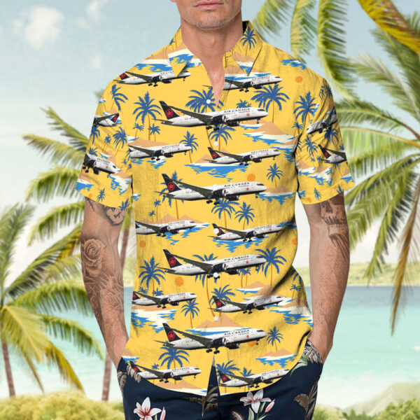 Boeing 787-8 Dreamliner Air Canada Hawaiian Shirt Boeing 787-8 Dreamliner Air Canada Hawaiian Shirt
