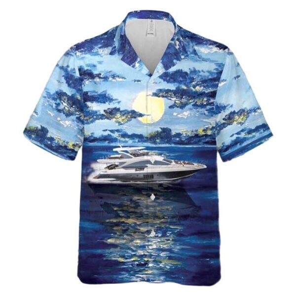 Azimut 80 Carat Modern Yachts Cheap Hawaiian Shirt