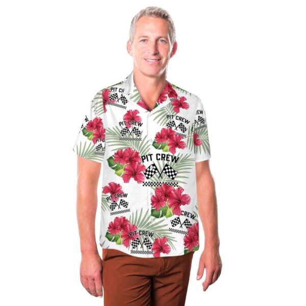 Pit crew Silhouette Racing Hawaiian Shirt For Men And Women Pit crew Silhouette Racing Hawaiian Shirt For Men And Women