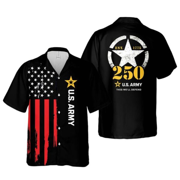 US Army 250th Cheap Hawaiian Shirt US Army 250th Cheap Hawaiian Shirt