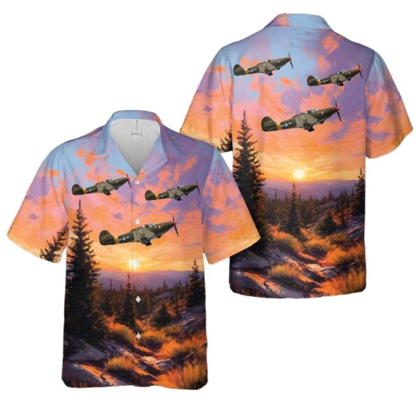 Bell P-39 Airacobra Miss Connie WWII Hawaiian Shirt Outfit Bell P-39 Airacobra Miss Connie WWII Hawaiian Shirt Outfit
