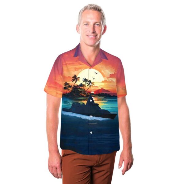 Royal Swedish Navy Lulea class Corvette Hawaiian Shirt Man Royal Swedish Navy Lulea class Corvette Hawaiian Shirt Man