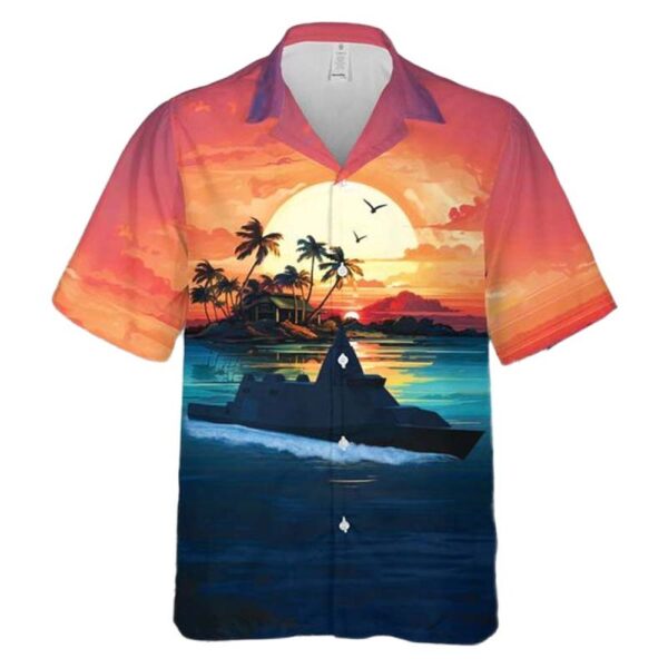 Royal Swedish Navy Lulea class Corvette Hawaiian Shirt Man Royal Swedish Navy Lulea class Corvette Hawaiian Shirt Man