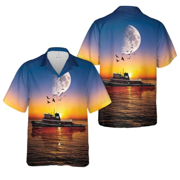 Moran Tugboat Fort Caswell Cheap Hawaiian Shirt
