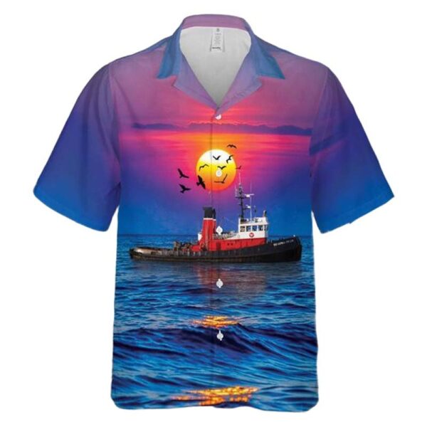 SEASPAN PACER Tug boat Hawaiian Shirt Cheap SEASPAN PACER Tug boat Hawaiian Shirt Cheap