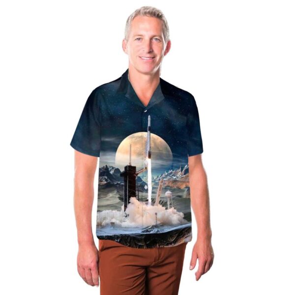 SpaceX Crew Dragon (Demo-2) Aloha Hawaiian Shirt