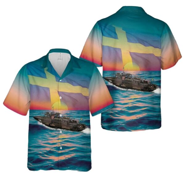 Swedish Navy Stridsbåt 90HS Hawaiian Shirt Outfit Swedish Navy Stridsbåt 90HS Hawaiian Shirt Outfit