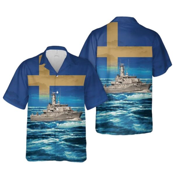 Royal Swedish Navy HMS Ven (M76) Koster-class mine countermeasures vessel Hawaiian Shirt Cheap Royal Swedish Navy HMS Ven (M76) Koster-class mine countermeasures vessel Hawaiian Shirt Cheap
