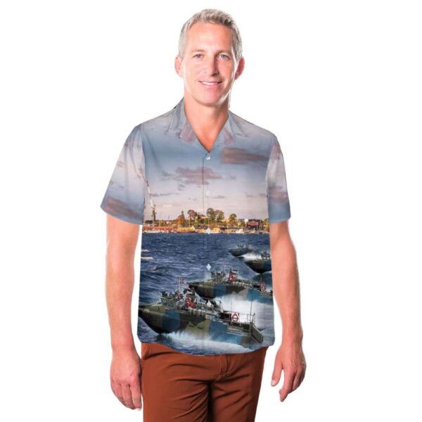 Swedish Navy CB90 Feared Patrol Boats Cheap Hawaiian Shirt Swedish Navy CB90 Feared Patrol Boats Cheap Hawaiian Shirt
