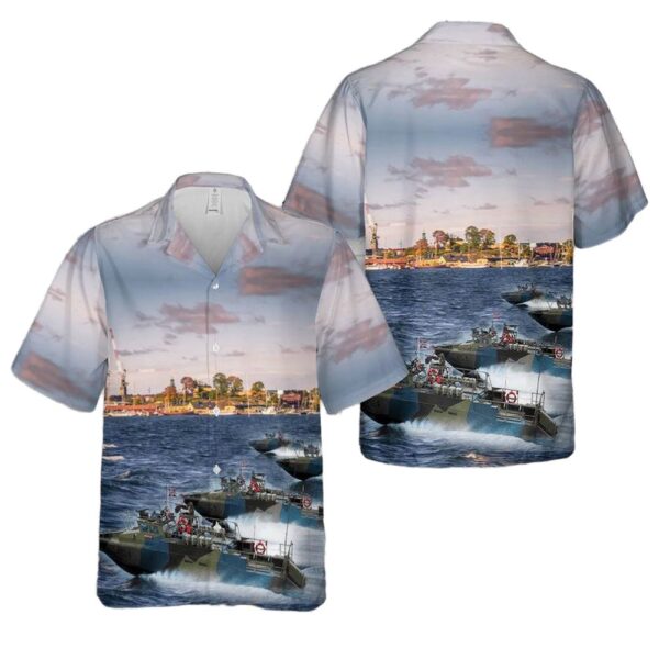 Swedish Navy CB90 Feared Patrol Boats Cheap Hawaiian Shirt Swedish Navy CB90 Feared Patrol Boats Cheap Hawaiian Shirt