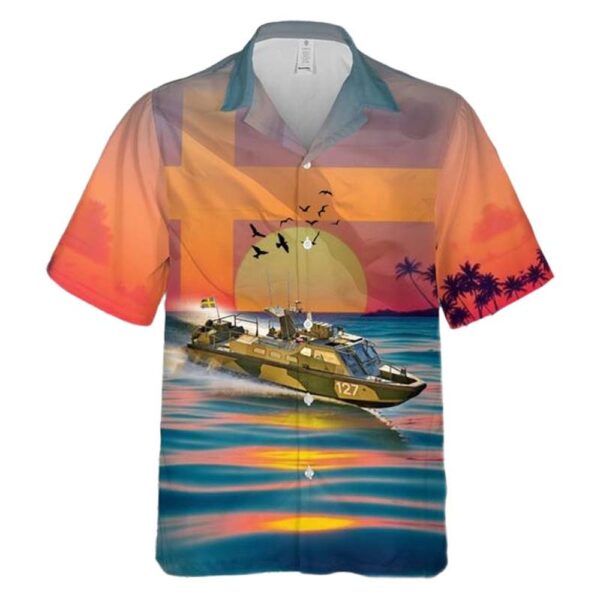 Swedish Navy Stridsbåt 90 E Aloha Hawaiian Shirt Swedish Navy Stridsbåt 90 E Aloha Hawaiian Shirt