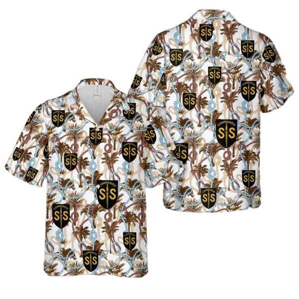WW2 British Army No2 Commando SAS Badge – Special Air Service Button Up Hawaiian Shirt