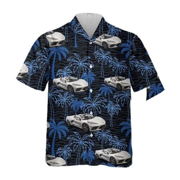 2021 Silver Flare Metallic Chevy Corvette Stingray Convertible 3LT Cheap Hawaiian Shirt
