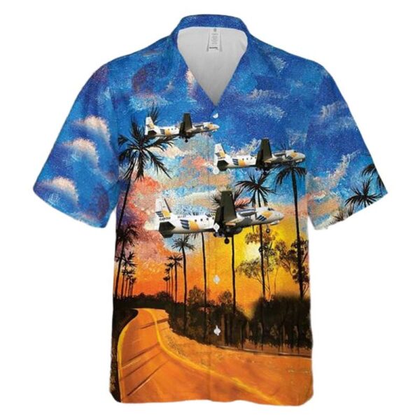 West Air Sweden Hawker Siddeley HS-748 Hawaiian Shirt Cheap