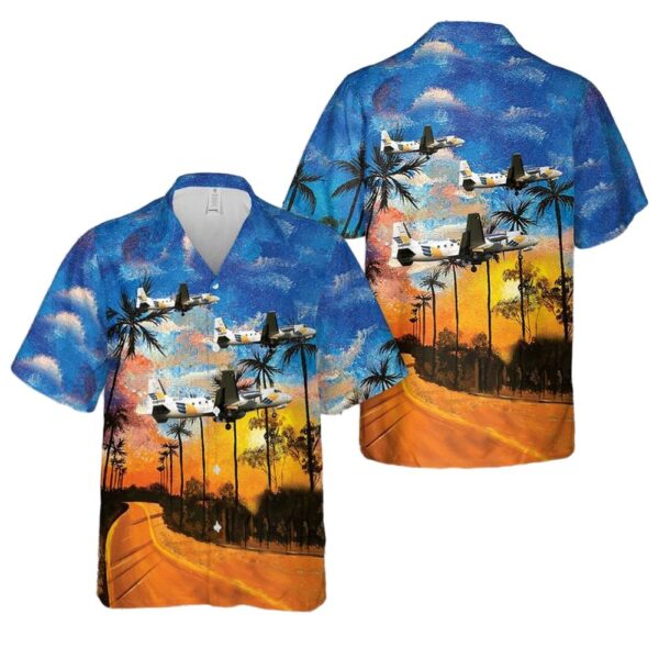 West Air Sweden Hawker Siddeley HS-748 Hawaiian Shirt Cheap
