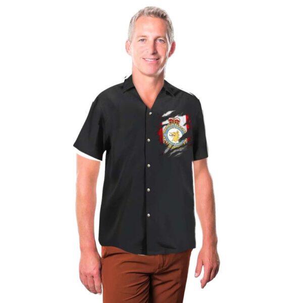 KAHH1602BG07 Royal Canadian Air Force 424 Transport and Rescue Squadron Bell CH-146 Griffon Hawaiian Shirt KAHH1602BG07 Royal Canadian Air Force 424 Transport and Rescue Squadron Bell CH-146 Griffon Hawaiian Shirt