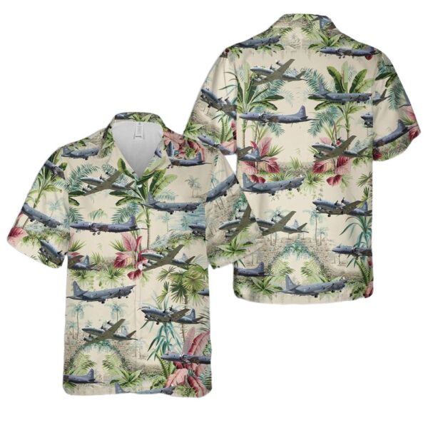 NLSI0608BC10 Royal Canadian Air Force Lockheed CP-140 Aurora Hawaiian Shirt