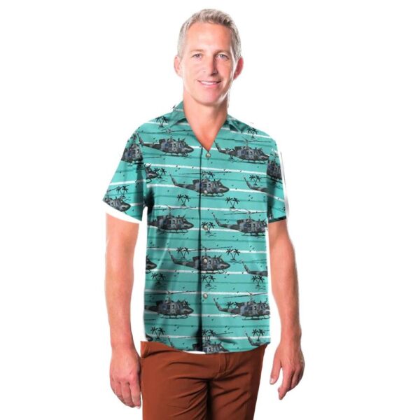 NNLT2509BC06 Royal Canadian Air Force Bell CH-135 Twin Huey Hawaiian Shirt NNLT2509BC06 Royal Canadian Air Force Bell CH-135 Twin Huey Hawaiian Shirt