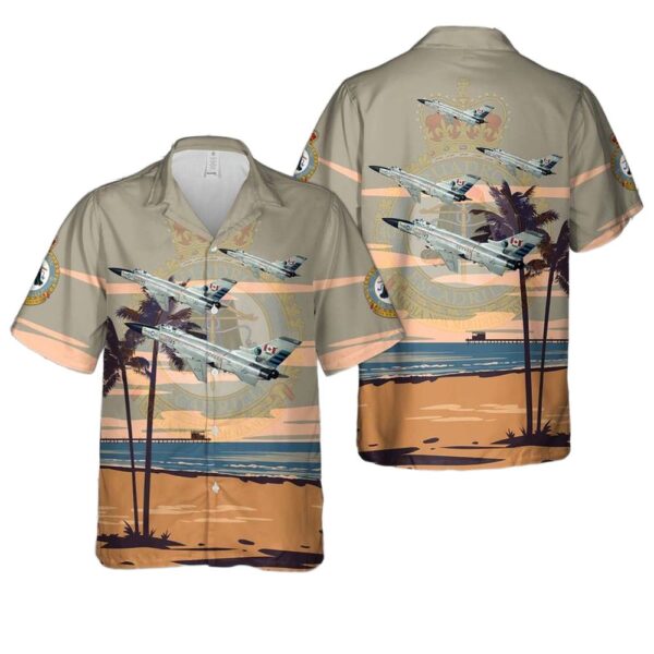 Royal Canadian Air Force 409 Tactical Fighter Squadron CF-151A Kodiak BuNo 151025 Hawaiian Shirt Man Royal Canadian Air Force 409 Tactical Fighter Squadron CF-151A Kodiak BuNo 151025 Hawaiian Shirt Man