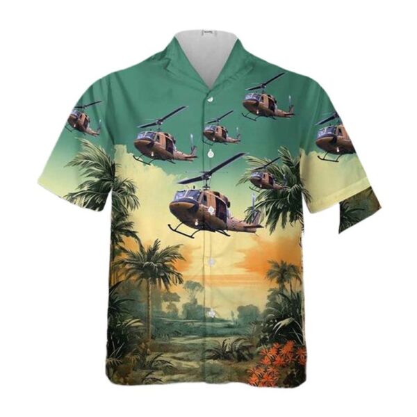 Royal Canadian Air Force CH-135 Twin Huey Hawaiian Shirt Man Royal Canadian Air Force CH-135 Twin Huey Hawaiian Shirt Man