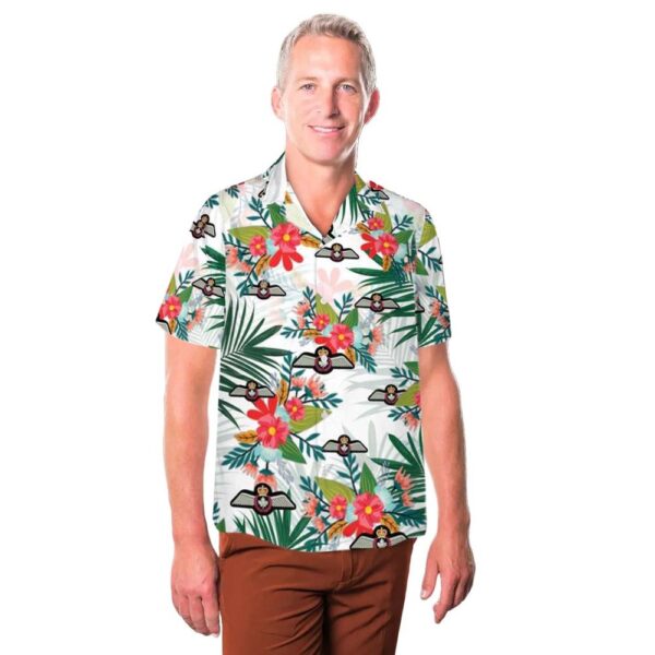 Royal Canadian Air Force Pilot Flying Badge Hawaiian Shirt Outfit Royal Canadian Air Force Pilot Flying Badge Hawaiian Shirt Outfit