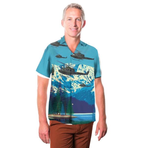 DLTT2611BC08 Royal Canadian Air Force Bell CH-146 Griffon From 430 Tactical Helicopter Squadron Hawaiian Shirt DLTT2611BC08 Royal Canadian Air Force Bell CH-146 Griffon From 430 Tactical Helicopter Squadron Hawaiian Shirt