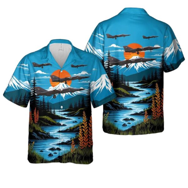 General Dynamics F-111F Aardvark 72-1448 ‘CC’ 522nd Fighter Squadron – 27th Fighter Wing Hawaiian Shirt Man