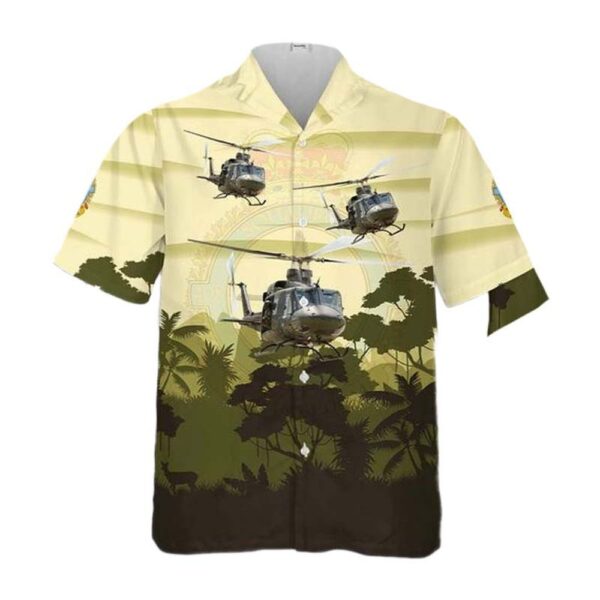Royal Canadian Air Force 408 Tactical Helicopter Squadron Bell CH-146 Griffon Hawaiian Shirt Cheap Royal Canadian Air Force 408 Tactical Helicopter Squadron Bell CH-146 Griffon Hawaiian Shirt Cheap