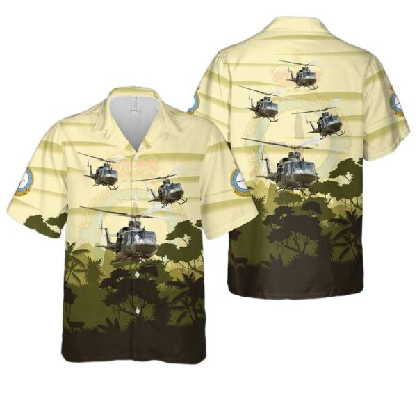 Royal Canadian Air Force 408 Tactical Helicopter Squadron Bell CH-146 Griffon Hawaiian Shirt Cheap Royal Canadian Air Force 408 Tactical Helicopter Squadron Bell CH-146 Griffon Hawaiian Shirt Cheap