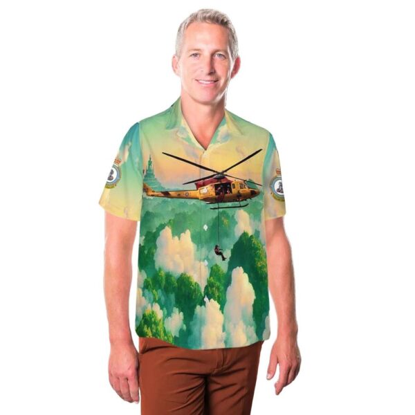 Royal Canadian Air Force 444 Combat Support Squadron CH-146 Griffon Cheap Hawaiian Shirt
