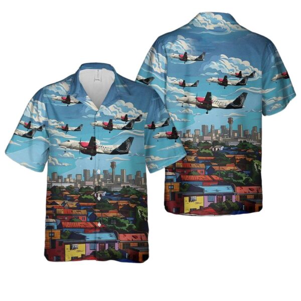 Silver Airways SAAB 340 (N442XJ) Hawaiian Shirt Man Silver Airways SAAB 340 (N442XJ) Hawaiian Shirt Man