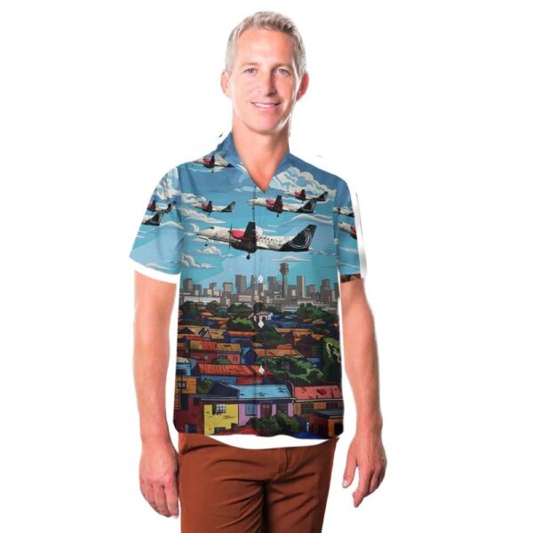 Silver Airways SAAB 340 (N442XJ) Hawaiian Shirt Man Silver Airways SAAB 340 (N442XJ) Hawaiian Shirt Man