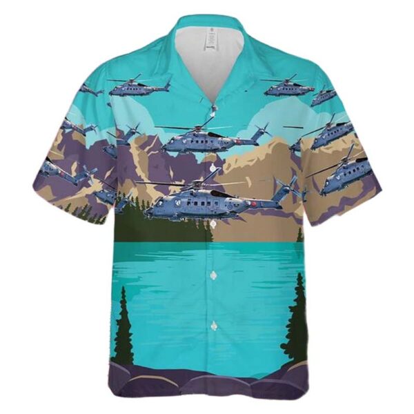 TRQD0211BC06 Royal Canadian Air Force Sikorsky CH-148 Cyclone Hawaiian Shirt TRQD0211BC06 Royal Canadian Air Force Sikorsky CH-148 Cyclone Hawaiian Shirt