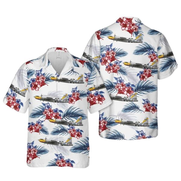 US Army Air Force B-26B Marauder 6B-T IK-111 9TH AIR FORCE 599TH BOMB SQUADRON 397TH BOMB GROUP D-DAY June 1944 Button Up Hawaiian Shirt US Army Air Force B-26B Marauder 6B-T IK-111 9TH AIR FORCE 599TH BOMB SQUADRON 397TH BOMB GROUP D-DAY June 1944 Button Up Hawaiian Shirt