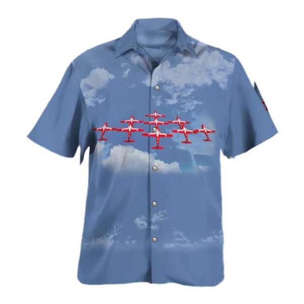 Royal Canadian Air Force Snowbirds Aerobatics Teams Hawaiian Shirt Royal Canadian Air Force Snowbirds Aerobatics Teams Hawaiian Shirt