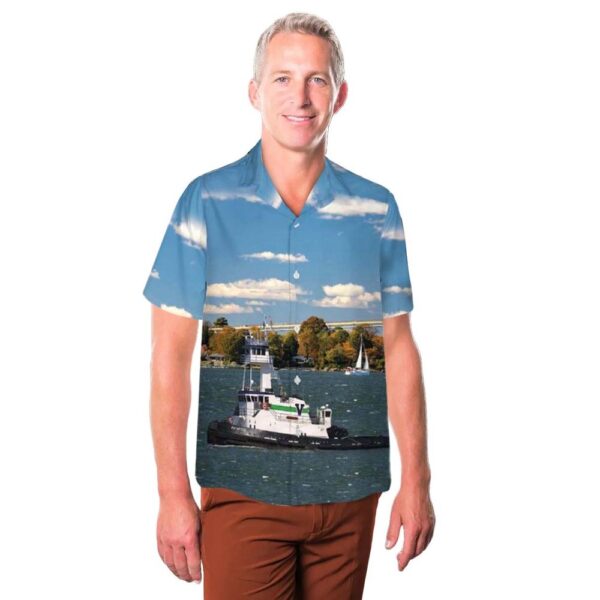 Patapsco – Vane Brothers Tug Boat Button Up Hawaiian Shirt Patapsco – Vane Brothers Tug Boat Button Up Hawaiian Shirt