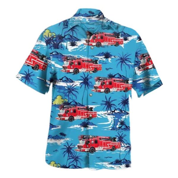 Pearl Mississippi Pearl Fire Department Button Up Hawaiian Shirt Pearl Mississippi Pearl Fire Department Button Up Hawaiian Shirt
