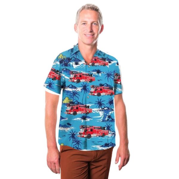 Pearl Mississippi Pearl Fire Department Button Up Hawaiian Shirt Pearl Mississippi Pearl Fire Department Button Up Hawaiian Shirt