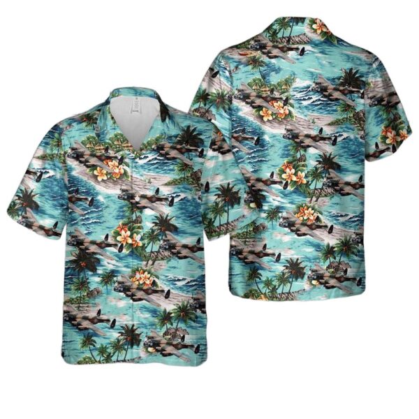 Royal Canadian Air Force 419 Squadron X-terminator Avro Lancaster In WWII Hawaiian Shirt Cheap Royal Canadian Air Force 419 Squadron X-terminator Avro Lancaster In WWII Hawaiian Shirt Cheap