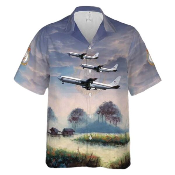 Royal Canadian Air Force 437 Transport Squadron Boeing CC-137 (Boeing 707) Aloha Hawaiian Shirt