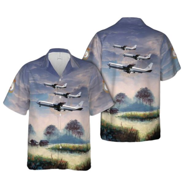 Royal Canadian Air Force 437 Transport Squadron Boeing CC-137 (Boeing 707) Aloha Hawaiian Shirt