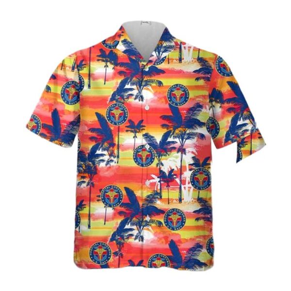 US Navy Hospital Corpsman Cheap Hawaiian Shirt