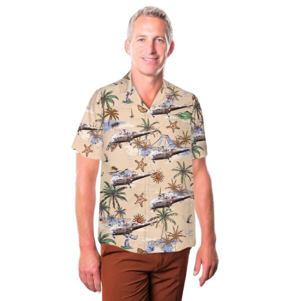 Austrian Army Aérospatiale SA316B Alouette III 3E-KG LOXA Hawaiian Shirt Man Austrian Army Aérospatiale SA316B Alouette III 3E-KG LOXA Hawaiian Shirt Man