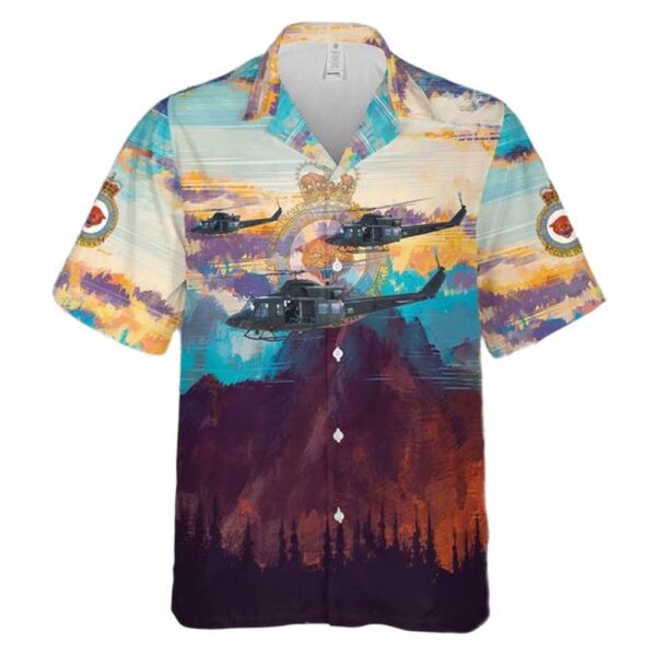 Royal Canadian Air Force 438 Tactical Helicopter Squadron Bell CH-146 Griffon Aloha Hawaiian Shirt