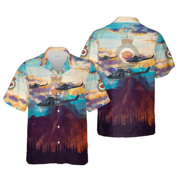 Royal Canadian Air Force 438 Tactical Helicopter Squadron Bell CH-146 Griffon Aloha Hawaiian Shirt