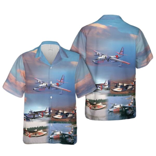 Royal Canadian Air Force Grumman CSR-110 Albatross Hawaiian Shirt Man Royal Canadian Air Force Grumman CSR-110 Albatross Hawaiian Shirt Man