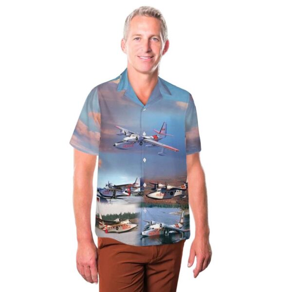 Royal Canadian Air Force Grumman CSR-110 Albatross Hawaiian Shirt Man Royal Canadian Air Force Grumman CSR-110 Albatross Hawaiian Shirt Man